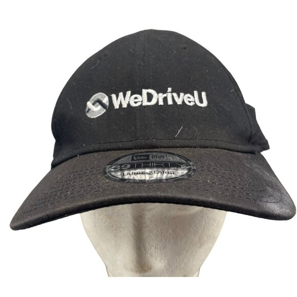 New Era baseball hat cap co. 39THIRTY size Large XLarge WeDriveU logo white READ - Picture 1 of 9